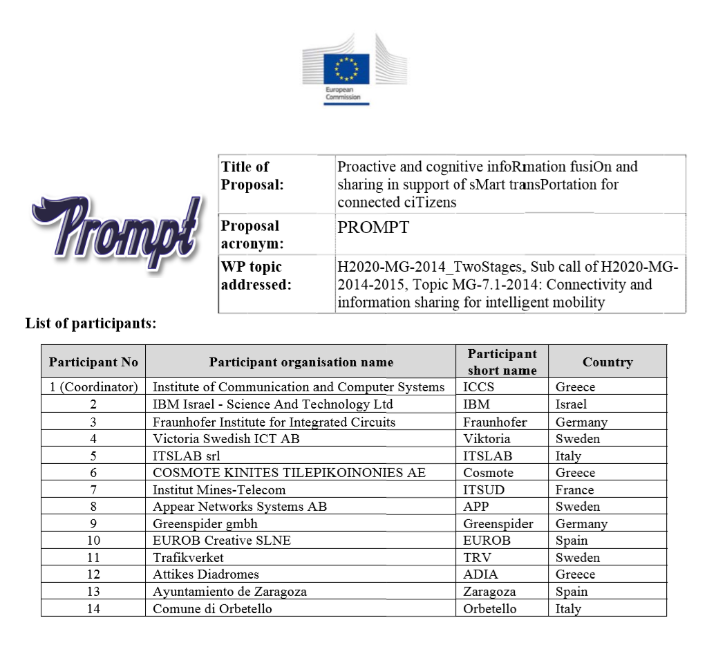 intelligent mobility solutions to assist citizens on the move and support transportation operators, exploiting the connectivity of people &