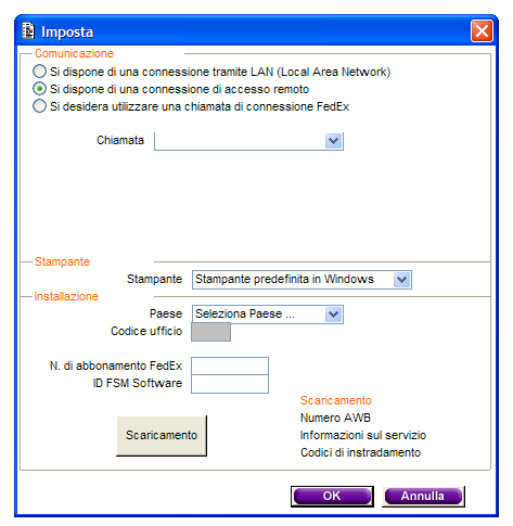 Importante Se si desidera specificare solo le impostazioni del server proxy, andare al passaggio 4 riportato qui di seguito.