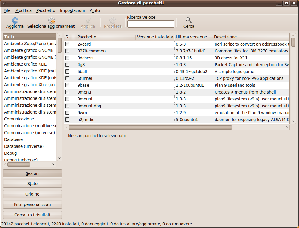 Installazione e aggiornamento dei pacchetti Di Fabio Pozzi <pozzi.fabio@gmail.