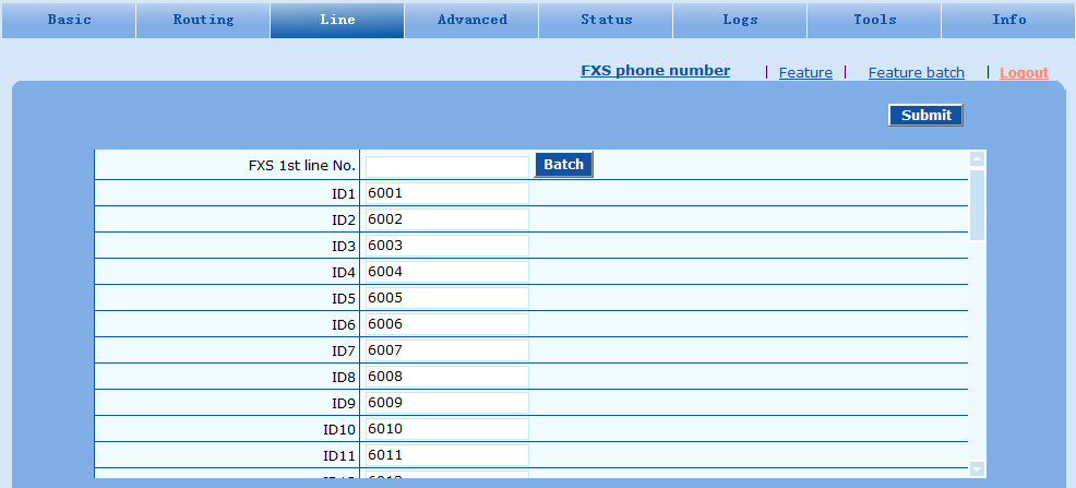 Signaling Port Porta di comunicazione protocollo SIP (default 5060) Auto SIP Port Selection OFF (posto su ON assegnerebbe in automatico le porte SIP) Registrar Server Indirizzo IP del server VOISpeed