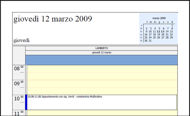 68 NOVA Condominio - pulsante stampa della barra degli strumenti (contraddistinto da un'icona raffigurante una stampante) - funzione Stampa del popup menu attivabile con il tasto destro del mouse