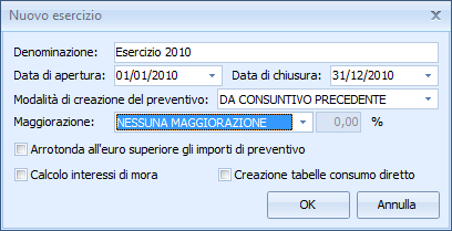 Condomini 83 Nuovo esercizio 6.2.2 Selezione rapida esercizi La Selezione rapida esercizi consente di selezionare un diverso esercizio (del condominio corrente) attraverso un menu a tendina.