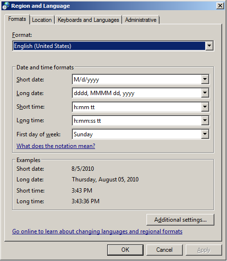 2 Configurazione del PC workstation Configurazione di Windows 8.1 [OBBLIGATORIE] 9 Impostazioni paese e lingua (passare a Start > Control Panel > Region and Language 1 ).