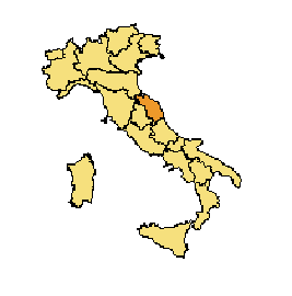 La Provincia di Pesaro e Urbino nelle Marche Regione Marche : 1.531.512 abitanti - 9.365 Kmq Province : Ancona : 466.789 ab. - 1.940 Kmq Pesaro-Urbino : 365.