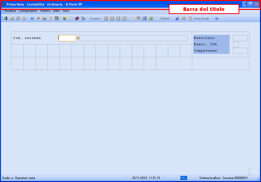 Per ritornare alla modalità iniziale, richiamare il menu [Finestra]: