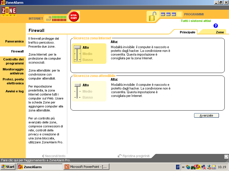 Firewall Zone Alarm B1