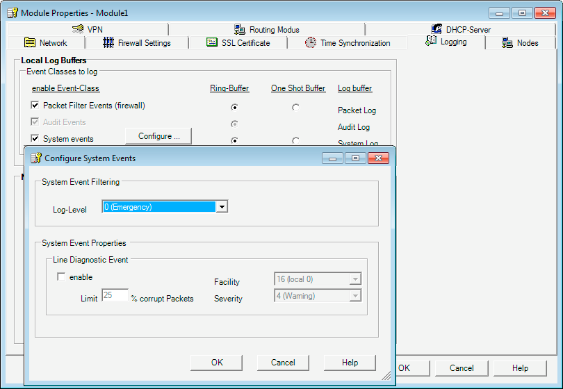 Funzioni online - Test, diagnostica e logging 8.