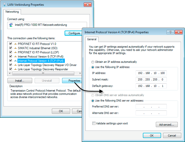 GETTING STARTED 3.3 Esempio 3: Firewall e router - utilizzo di SCALANCE S come firewall e router 3.