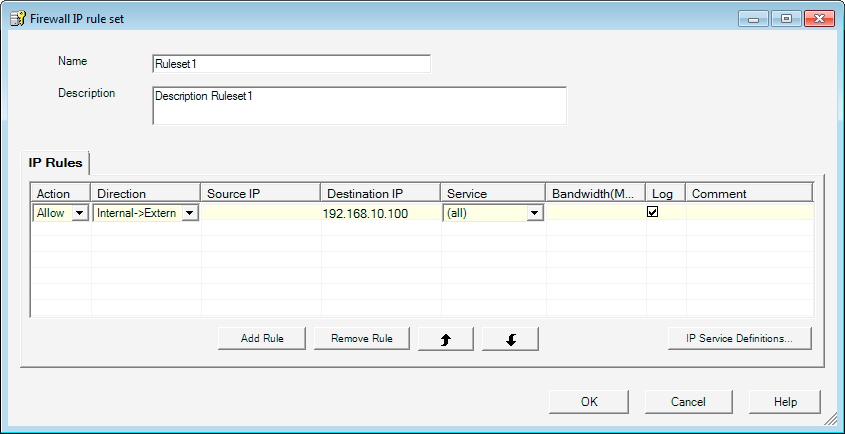 GETTING STARTED 3.3 Esempio 3: Firewall e router - utilizzo di SCALANCE S come firewall e router 2. Con il tasto destro del mouse selezionare la seguente voce di menu: Insert Firewall rule set 3.