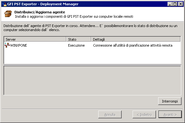 1. Nella console di gestione di GFI PST Exporter, selezionare il nodo Gruppi di computer. 2. Nel riquadro di visualizzazione, selezionare il gruppo di computer. 3.