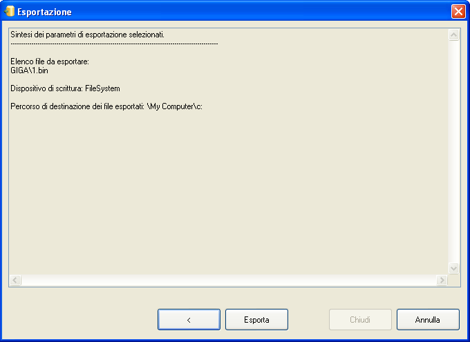 3.4.3 VISUALIZZAZIONE CONTENUTO DISPOSITIVO UPKEY La finestra di visualizzazione del contenuto del dispositivo Upkey consente di: - selezionare la porta parallela o USB alla quale la