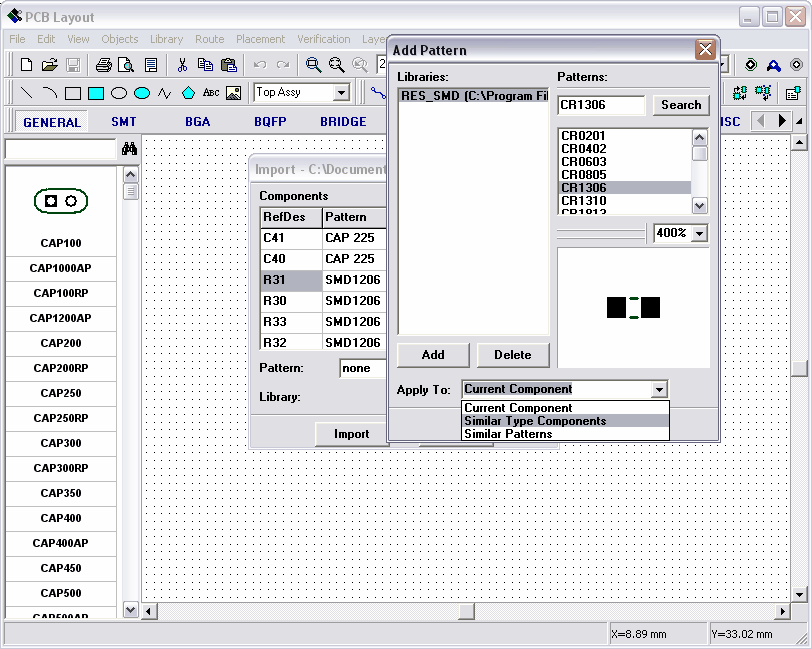 al termine del nome del pattern. Se un componente non ha un pattern collegato, semplicemente non verrà importato.