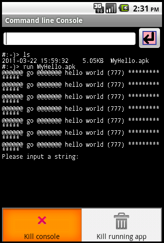 Ora vediamo i comandi di cmdconsole (i principali): Comando Descrizione Sintassi help Mostra una descrizione accurata dei vari comandi help ls Mostra una lista dei file e della directory ls pwd