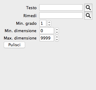 Modulo Trova Aprire il modulo Trova Andate al modulo Trova cliccando su Trova. (Opzione di menu Visualizza / Trova, cmd-s).