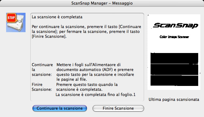 4.2 Cambiare le impostazioni di scansione Lato da scansionare: Specificare se si scansiona in modalità "Scansione fronte-retro" o "Scansione singolo" quando il tasto "SCAN" viene premuto sullo