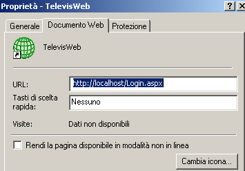 Impostazione WebServer Nelle versioni Web viene installato un WebServer che permette il collegamento remoto attraverso il programma di navigazione per Internet.