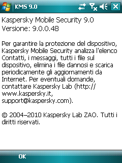 G U I D A D E L L UT E N T E SCANSIONE ANTI-VIRUS DEL DISPOSITIVO Al termine dell installazione dell applicazione, si consiglia di eseguire immediatamente una scansione del dispositivo mobile per