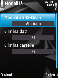 K A S P E R S K Y M O B I L E S E C U R I T Y 9. 0 P E R S I S T E M A O P E R A T I V O S Y M B I A N 2. Selezionare l opzione Modalità. Verrà aperta la finestra Modalità. 3.