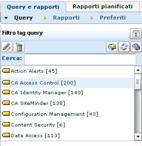 Importazione di eventi CA Access Control da un database di raccolta CA Audit Visualizzazione di query e rapporti per la visualizzazione di eventi di CA Access Control CA User Activity Reporting