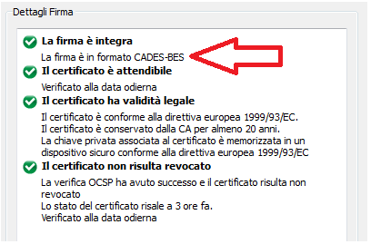 Usando la funzione Firma di e-sign, si seleziona il file ATTO.