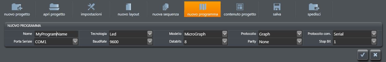 Program Editor Definiamo come programma interno un insieme di comandi eseguiti in sequenza direttamente dal tabellone senza l ausilio del pc.