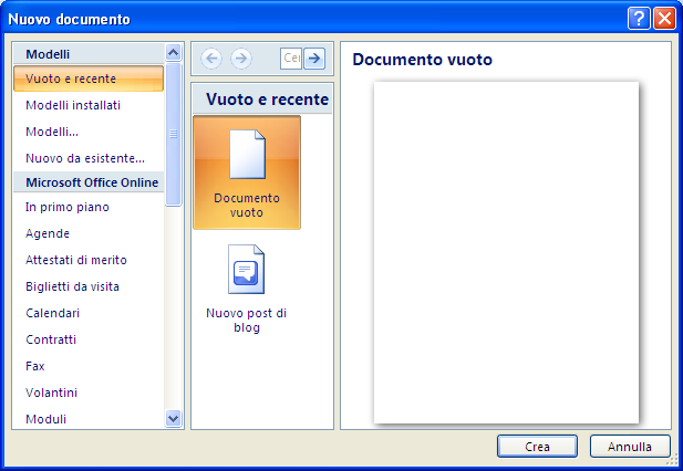 G. Pettarin ECDL Modulo 3: Word 36 Scelta del tipo di file Il menu Tipo file permette di scegliere il formato.