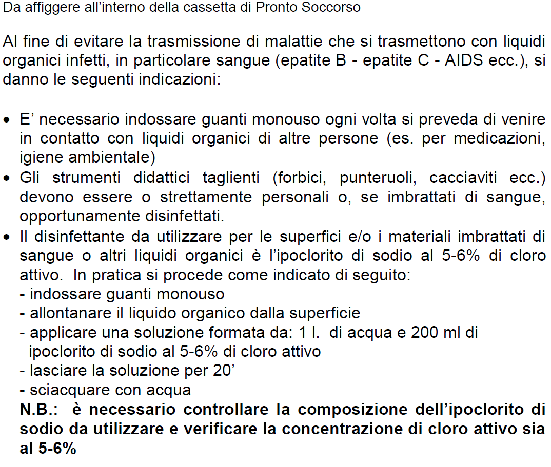 MISURE DI PREVENZIONE E PROTEZIONE RISCHI RILEVATI STATO DI SCHOCK Lo stato di shock consiste in una caduta di pressione arteriosa, può essere causato da una forte perdita di sangue, da una violenta