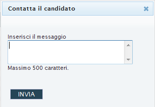 Una volta che l operatore della Scuola edile ha esaminato la compatibilità tra i dati della domanda di lavoro e le caratteristiche del lavoratore candidatosi, può inviare un messaggio a quest ultimo,