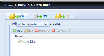 Data Burn Data Burn consente di supportare 3 diverse modalità di masterizzazione dei dati per file/cartelle su e da file immagine e disco
