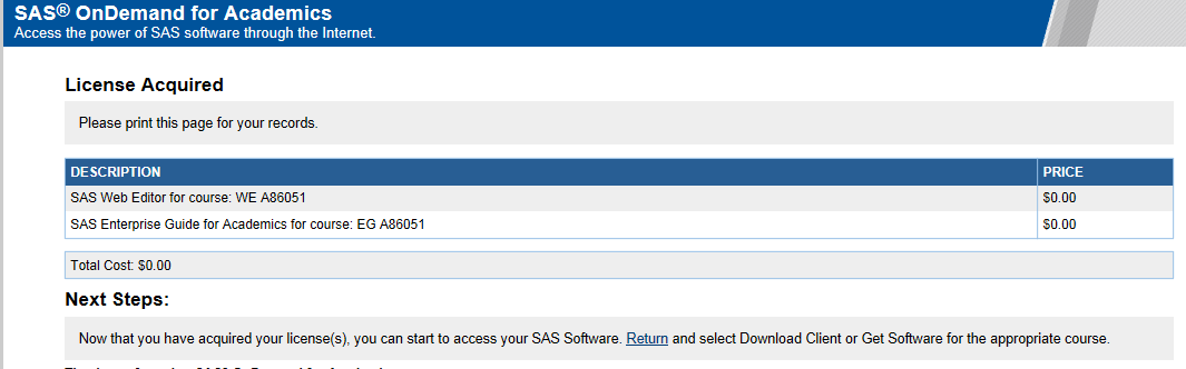 Sas OnDemand