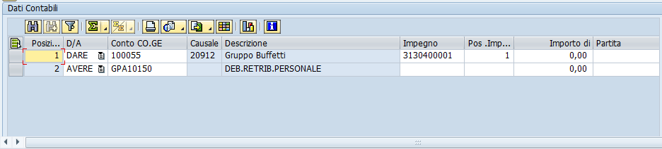 Fig. 3.35 Dati Contabili: criteri di selezione. Fig. 3.36 Dati Contabili: criteri di selezione. La selezione è confermata sempre con il simbolo.