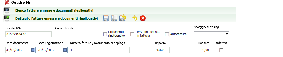 Dove si possono aprire i singoli movimenti: Una volta GENERATA una dichiarazione può essere MODIFICATA, STAMPATA (PRONTA PER INVIO) e INVIATA.