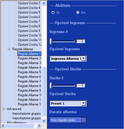 54 it Funzioni avanzate Sistema di telecamere modulari AutoDome 7. Digitare il numero 1 o utilizzare la barra di scorrimento per specificare il numero 1.