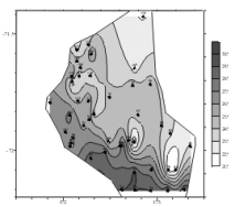 Italica Progetto 8.1: Variabilità, processi ed interazioni nel Mare di Ross in relazione alle pulsazioni climatiche In figura 8.1.15 è, invece, riportata la distribuzione dell ossigeno disciolto osservata nel transetto 96-88, effettuato nel corso dell esperimento di mesoscala di Cape Adare.