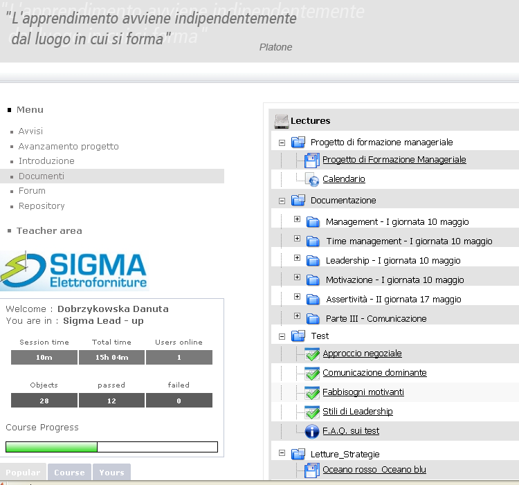 link. Nessuna installazione sui server del cliente, nessun aumento del flusso di dati sulle reti aziendali Personalizzazione: lo spazio sulla piattaforma è personalizzabile con loghi aziendali