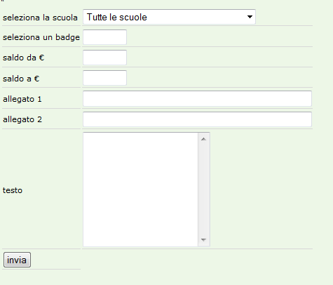 Cambia anno scolastico Selezionando questa funzione il programma si collega al database dell anno precedente.