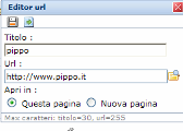 Questa ultima opzione è vivamente sconsigliata in quanto contrasta con la normativa sull accessibilità dei portali della P.A. Ripetere l operazione per ogni link che si vuole inserire nel menu.