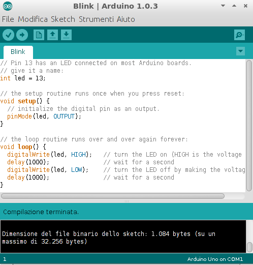 L'ambiente di sviluppo (IDE) La parte principale dell'ide è costituita dall'editor di testi con il quale si scrivono i programmi per.