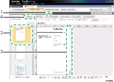 2 Uso dell'applicazione con i file di prova 2 8. In [Avvio] specificare X= 188 mm (7,64 pollici), Y= 0 mm (0 pollici), e in [Fine] specificare X= 210 mm (8,5 pollici), Y= 297 mm (11 pollici). 9.