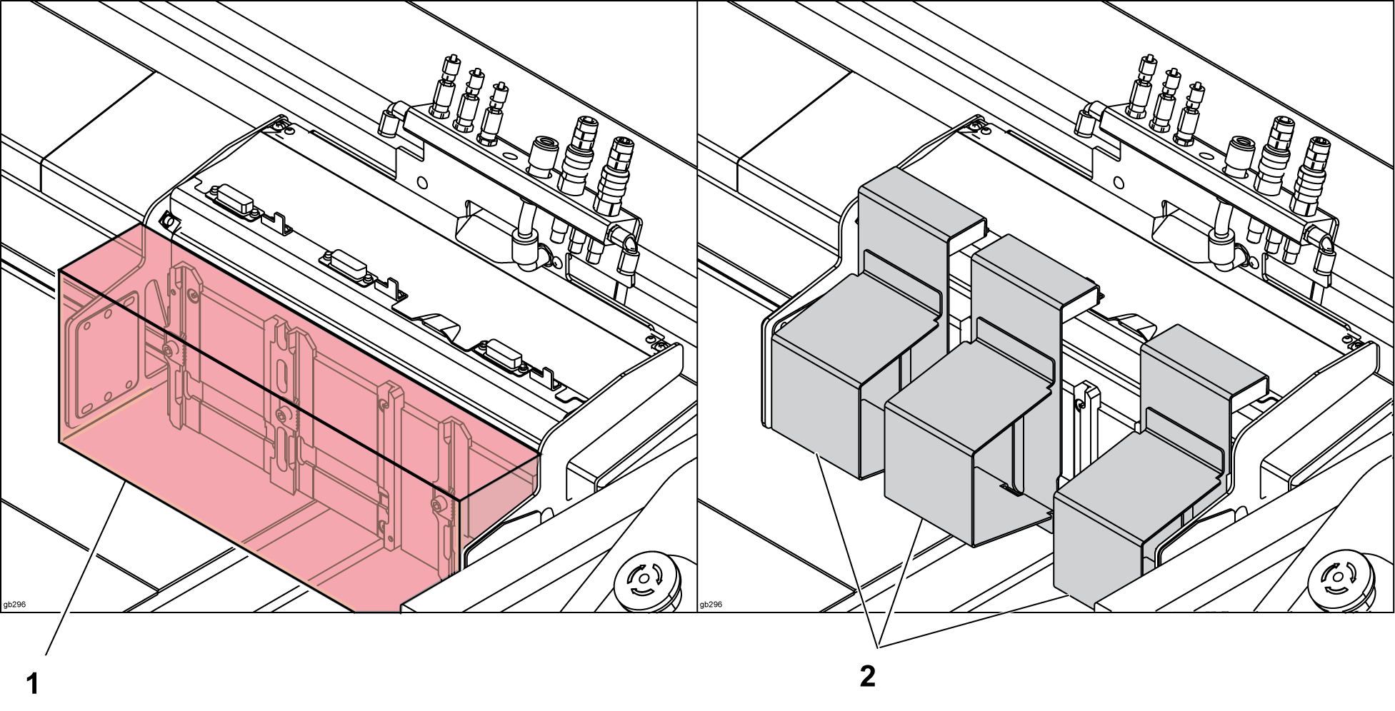 3 Sicurezza Aree di pericolo 3.9.2 Area di pericolo del supporto del modulo Attenzione!