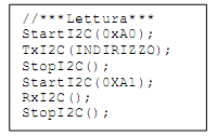 In Figura 43, è raffigurata la procedura per la scrittura di un dato in un registro del CRX14 attraverso il bus I 2 C.