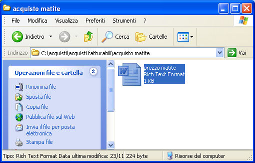G. Pettarin ECDL Modulo 2: Sistema Operativo 139 Sposta file Copia file Pulsanti Sposta file e Copia file Fate un clic sul pulsante Sposta file. Appare la finestra sottostante.