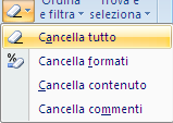 G. Pettarin ECDL Modulo 4: Excel 23 La scritta Excel formattata in grassetto, corsivo e sottolineato Cancella il contenuto della cella con il tasto CANC. Il testo scompare e la cella appare vuota.