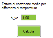 di temperatura dell aria è necessario selezionare il pulsante calcolo della tendina fattore di correzione medio differenza di temperatura È possibile descrivere direttamente sia la temperatura di