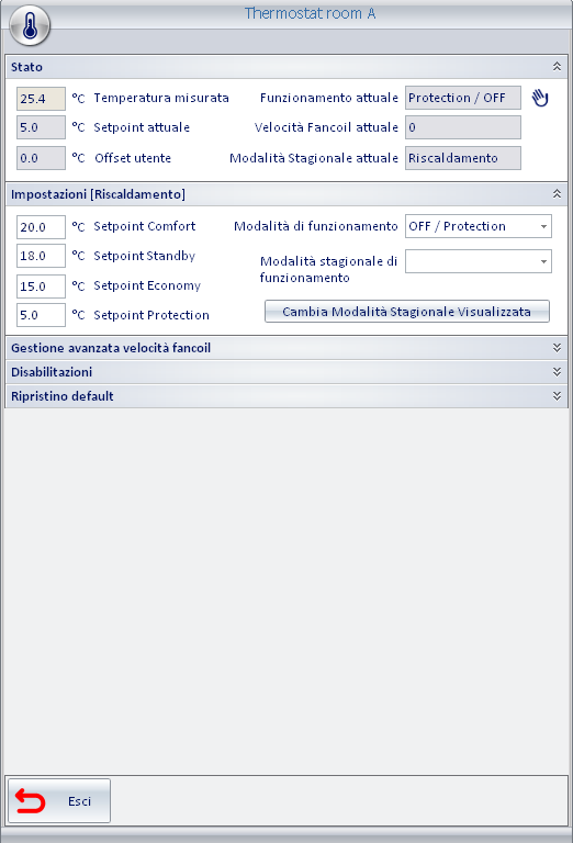 Esempi: Per un indirizzo che deve comandare un attuatore (ad esempio per accendere e spegnere una luce), ad ogni click si invia un comando di cambio di stato: da On si passa a Off, e vice versa.