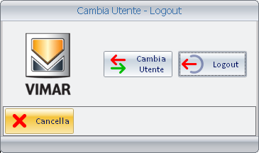 Uscire dal software Well-Contact Suite Per uscire dal software Well-Contact Suite premere il pulsante Logout, come mostrato nella seguente figura.