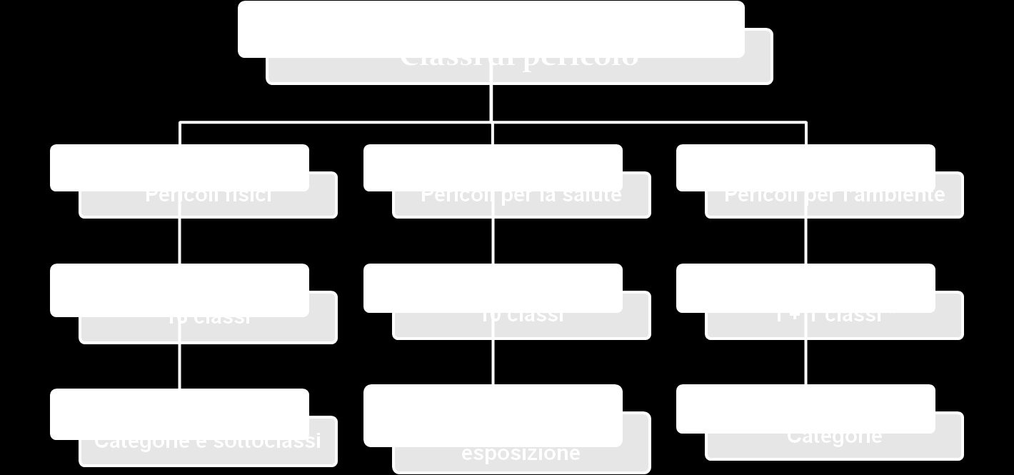 CLP Classificazione dei pericoli * Classe