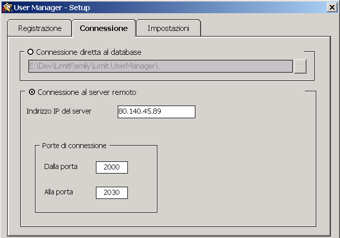 User Manager User Manager consente di gestire i dati relativi agli utenti e viene installato automaticamente sia con Xnet.Client che con Xserver.