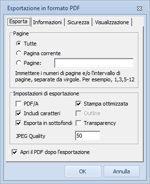 2.5. Stampa Libretto DPR74: Ottimizzato l Output su PDF. Ottimizzato output su PDF adesso lo spazio occupato è circa la metà.