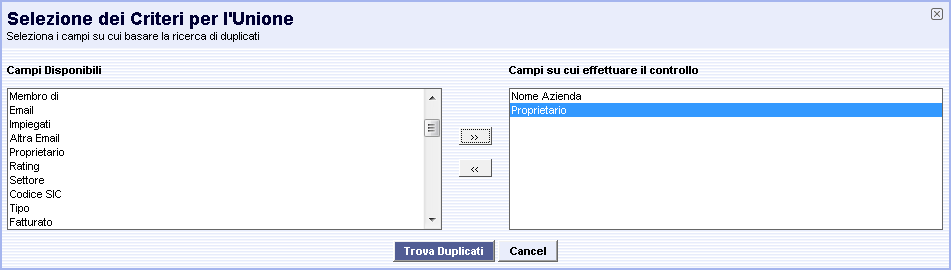 gestione delle modalità di pagamento gestione dei gruppi di aziende La definizione dei gruppi di aziende avviene tramite relazione di tipo